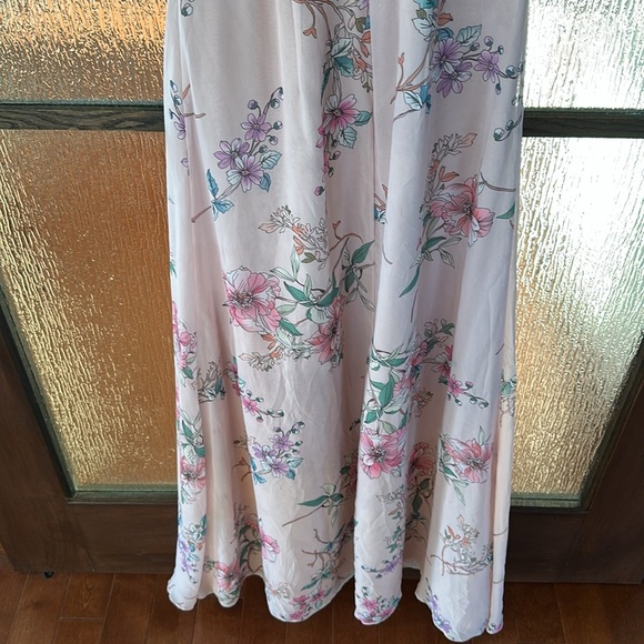 Monique Lhuillier | Floral Maxi Dress w/ Slit size 2 - Picture 8 of 9